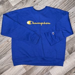 Blue champion crew neck
